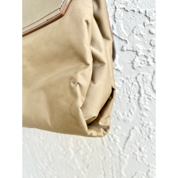 Adolfo Dominguez Chain Strap Women's Shoulder Flap Handbag Beige - Picture 15 of 16